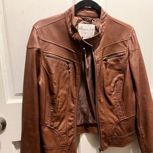 Womens Faux Leather Jacket